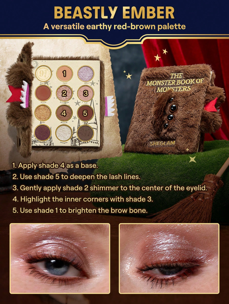 Палетка теней Harry Potter&trade; X SHEGLAM Monster Book Of Monsters 10202 фото