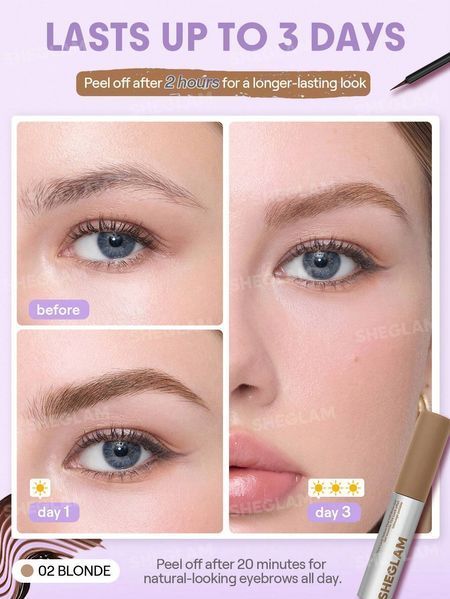 Тінт для брів Tint Lock Tattoo Peel Off Brow Gel-Blonde 10405 фото