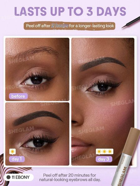 Тінт для брів Tint Lock Tattoo Peel Off Brow Gel-Ebony 10407 фото