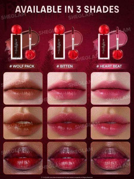 Стойкий тинт для губ The Twilight Saga Immortality Lip Tint-Bitten 10357 фото