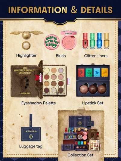 新品未使用Harry Potter×SHEGLAM フルコレクションセット2.0 Коллекционный набор косметики Harry Potter™ X SHEGLAM 2.0