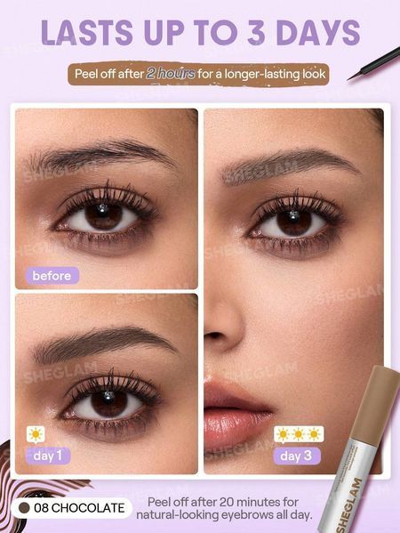 Тінт для брів Tint Lock Tattoo Peel Off Brow Gel-Chocolate 10409 фото
