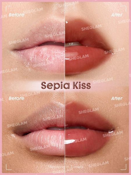 Блиск для губ шприц Booster Shine Plumpin-Sepia Kiss 10113 фото