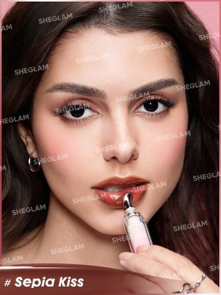 Блиск для губ шприц Booster Shine Plumpin-Sepia Kiss 10113 фото