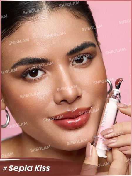 Блиск для губ шприц Booster Shine Plumpin-Sepia Kiss 10113 фото