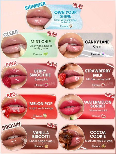 Зволожуючий блиск для губ Crystal Glaze відтінку Watermelon Sorbet від Sheglam 10064 фото