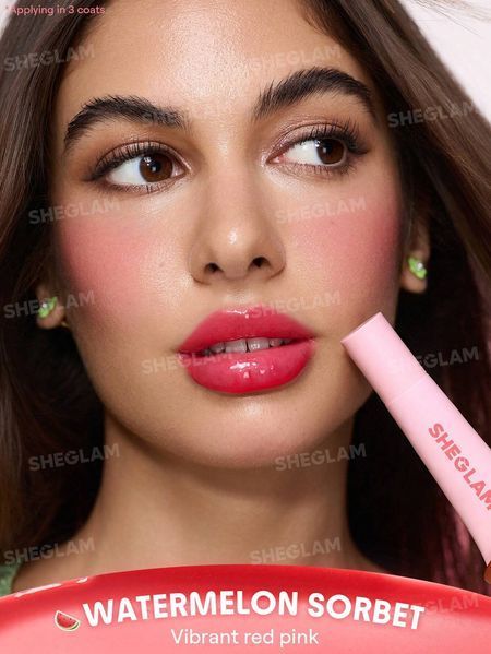 Зволожуючий блиск для губ Crystal Glaze відтінку Watermelon Sorbet від Sheglam 10064 фото