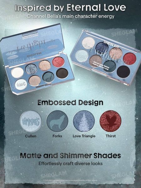 Палетка теней The Twilight Saga X SHEGLAM Eternal Love Palette Сумерки 10016 фото
