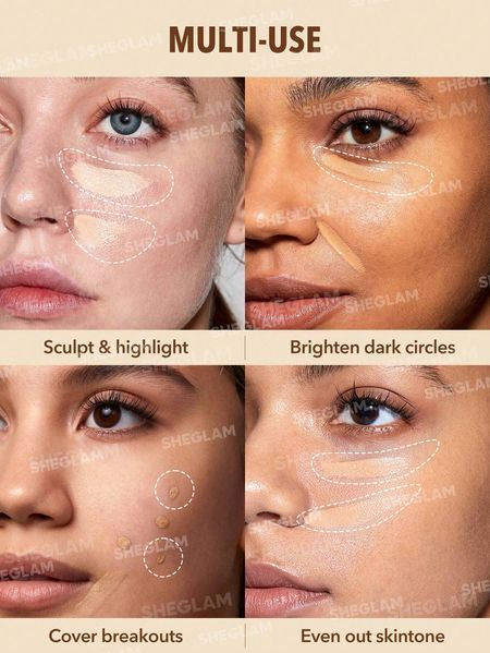 Консилер з пензликом Perfect Skin High Coverage Concealer-Buttercream 10420 фото