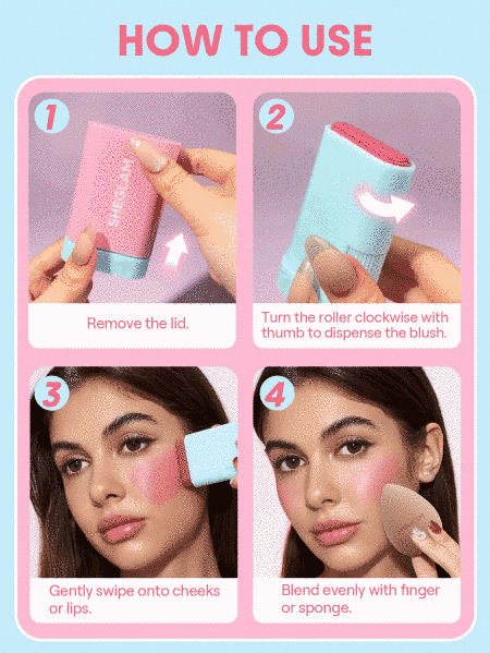 Рум'яна в стіку Glass Glow Blush Stick-Pink Lemonade 10073 фото