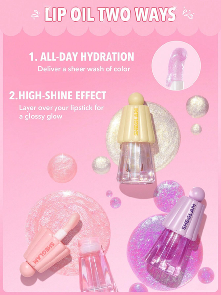 Блиск-олійка медуза для губ з шимером Jelly Wow "Princess Vibes", 5 г 10278 фото