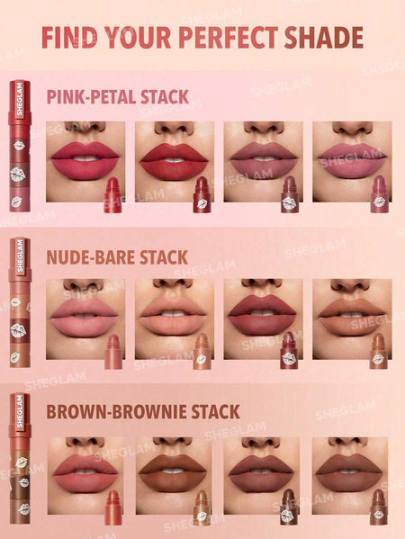Помада 4 в 1 Mega Lip Stacks-Nude-Bare Stack 10179 фото