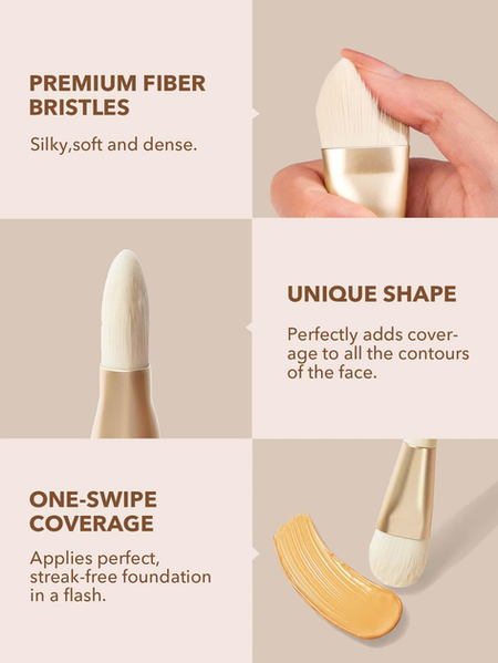 Пензлик для макіяжу (база, тон, основа маска) Foundation Balm Brush 10284 фото