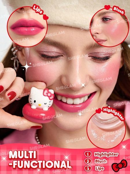 Бальзам для губ Hello Kitty｜SHEGLAM True Love Dewy-Cuddlebug 10143 фото